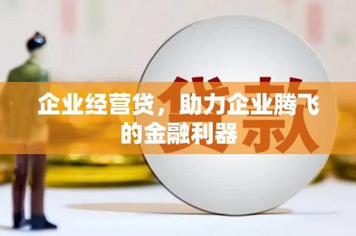 南靖企业经营贷，助力企业腾飞的金融利器
