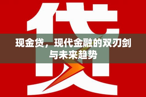 南靖现金贷，现代金融的双刃剑与未来趋势