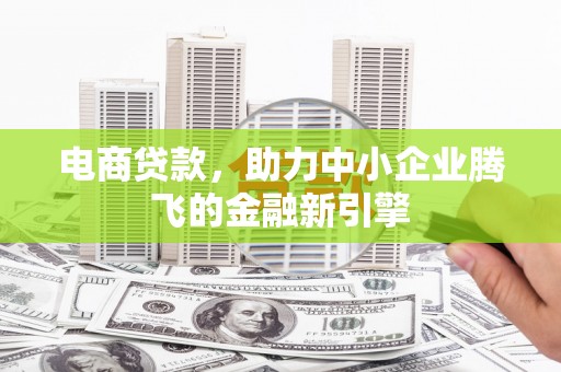 南靖电商贷款，助力中小企业腾飞的金融新引擎