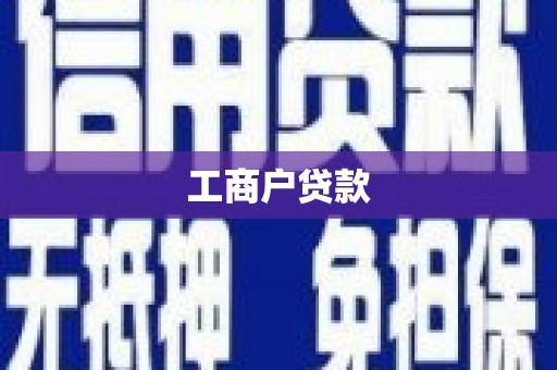 南靖工商户贷款