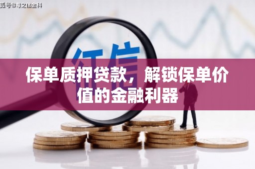 南靖保单质押贷款，解锁保单价值的金融利器