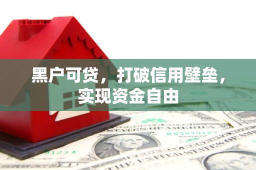 南靖黑户可贷，打破信用壁垒，实现资金自由