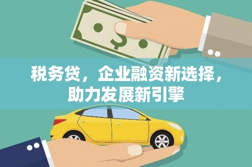 南靖税务贷，企业融资新选择，助力发展新引擎