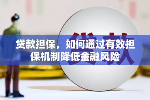 南靖贷款担保，如何通过有效担保机制降低金融风险