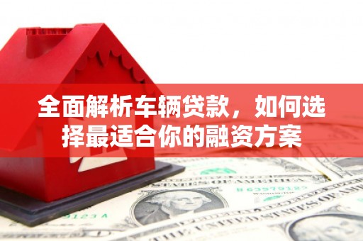 南靖全面解析车辆贷款，如何选择最适合你的融资方案