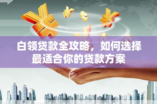 南靖白领贷款全攻略，如何选择最适合你的贷款方案